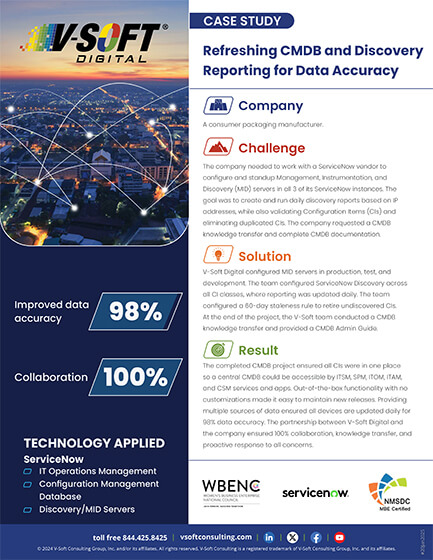 Refreshing CMDB and Discovery Reporting for Data Accuracy